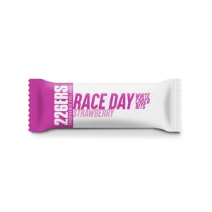 RACE DAY BAR CHOCOLATE BLANCO Y FRESA - CHOCO BITS