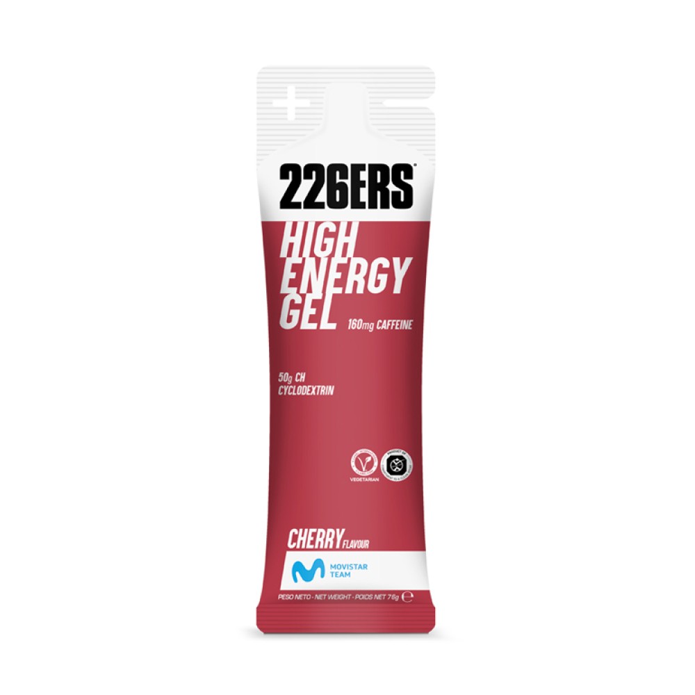 HIGH ENERGY GEL 76 G CAFFEINE CHERRY (160 MG CAFEINA)