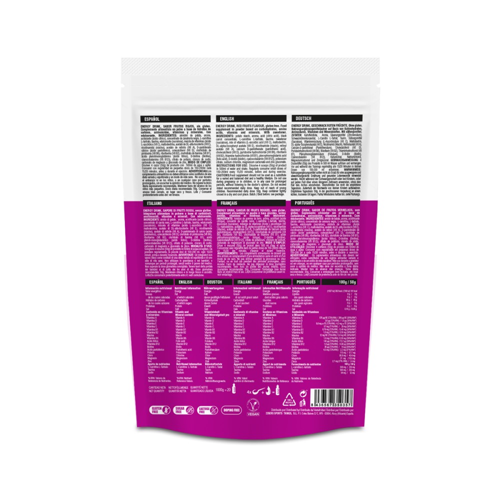 ENERGY DRINK 1 KG RED FRUITS - Imagen 2