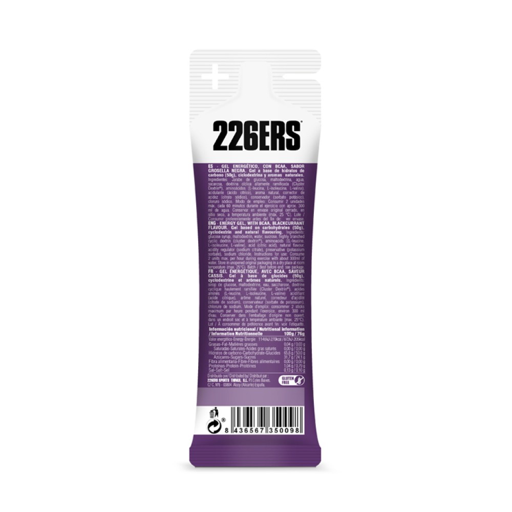 HIGH ENERGY GEL 76 G BCAA'S BLACKCURRANT - Imagen 2