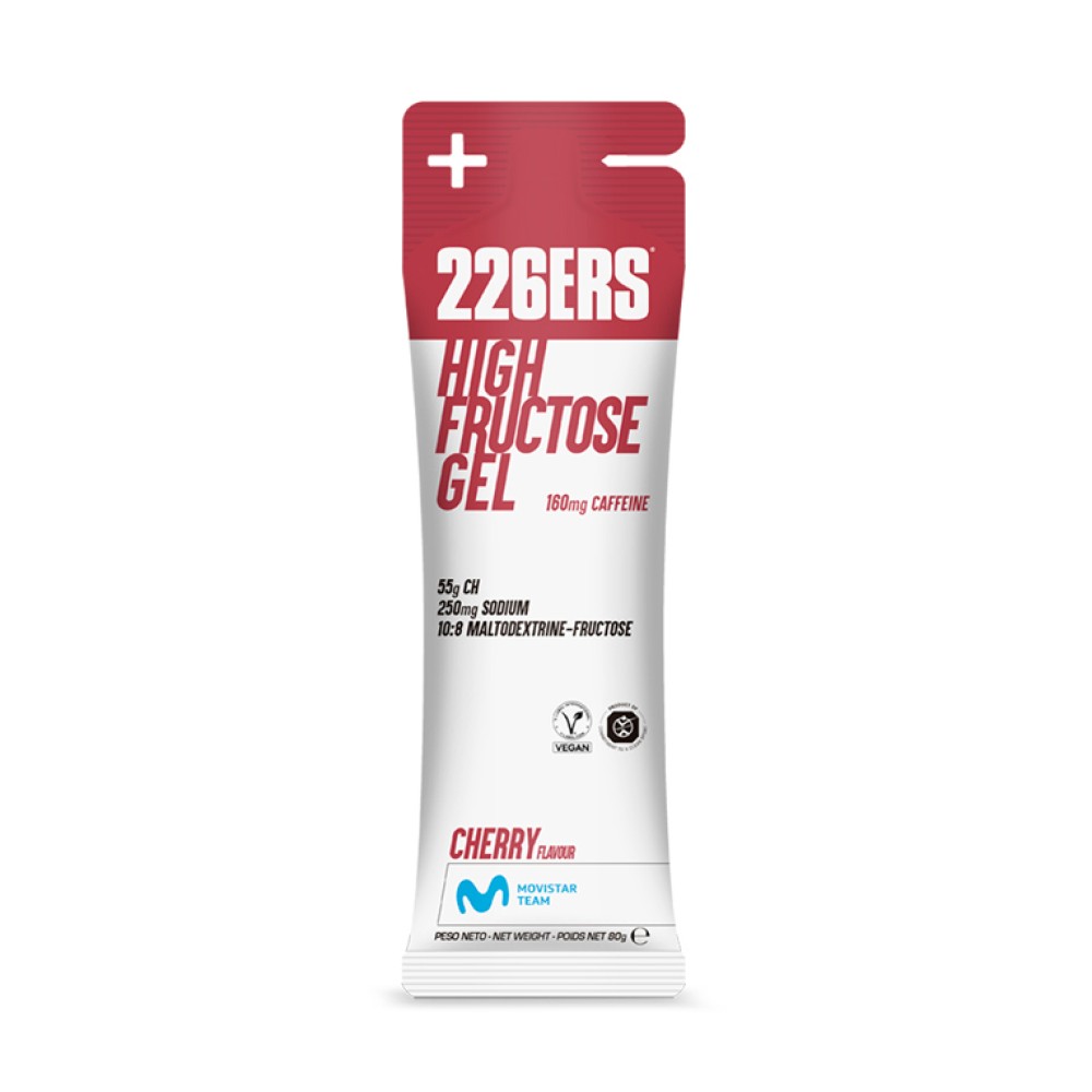 HIGH FRUCTOSE GEL 80 G CHERRY (160 MG CAFEINA)