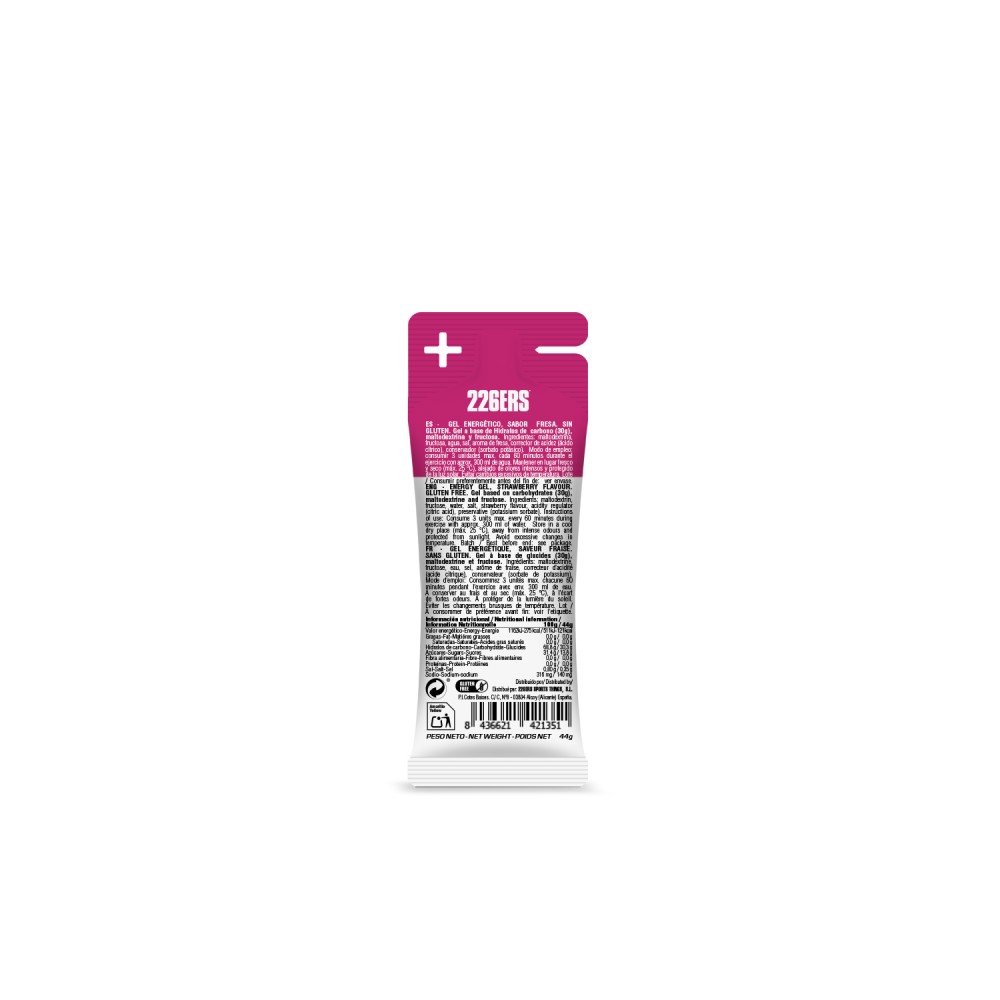 HIGH FRUCTOSE GEL XS FRESA - Imagen 2