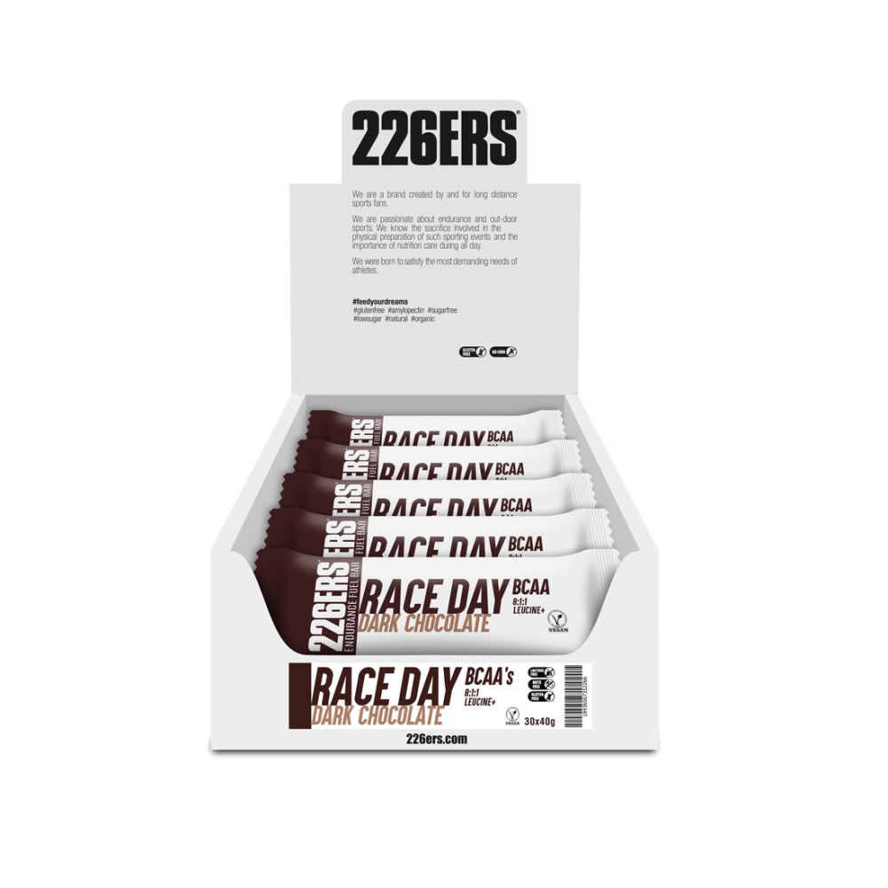 RACE DAY BAR CHOCOLATE NEGRO BCAA’S - Imagen 2