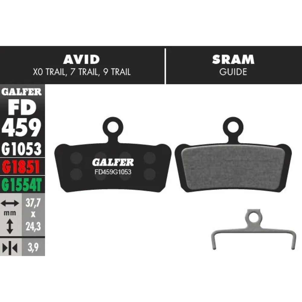 PASTILLA DE FRENO FD459- GALFER BIKE