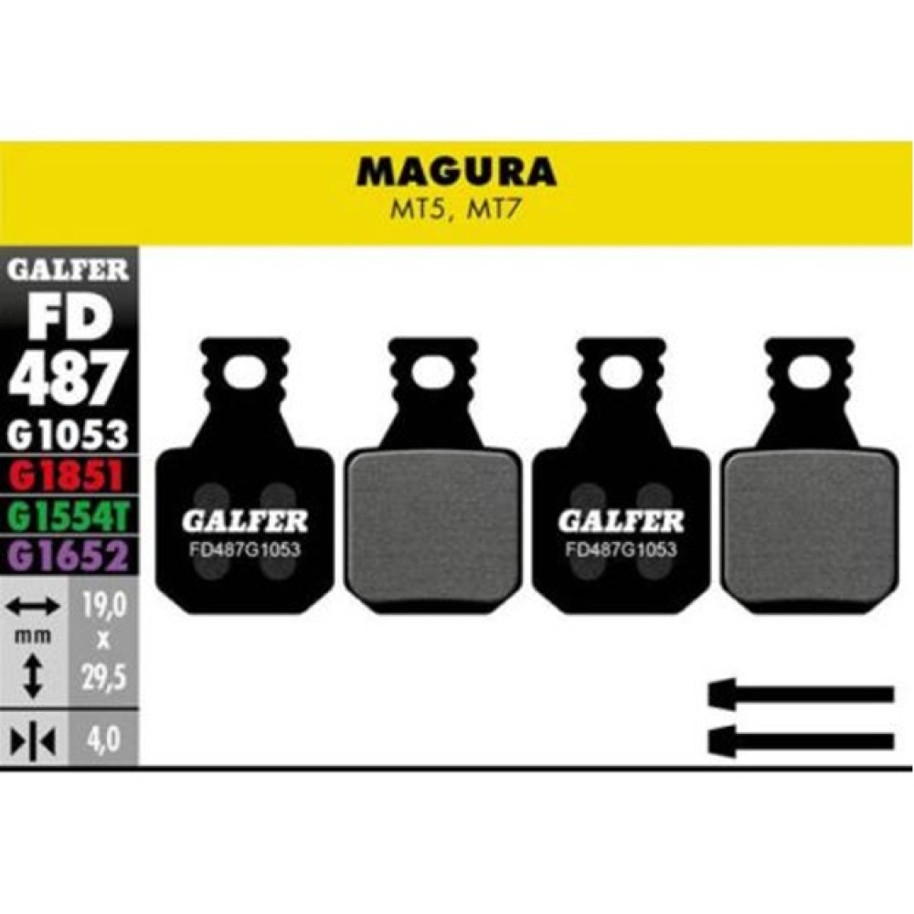 PASTILLA DE FRENO FD487 - GALFER BIKE