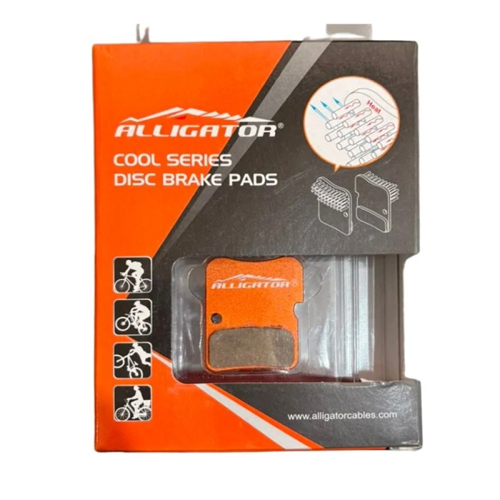 PASTILLA DE FRENO ORGÁNICA CON DISIPADOR COOL018 SHIMANO MTB -  ALLIGATOR